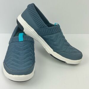Ryka Women’s Blue Quilted Slip-On Cute Comfort Casual Sneakers Sz 7.5